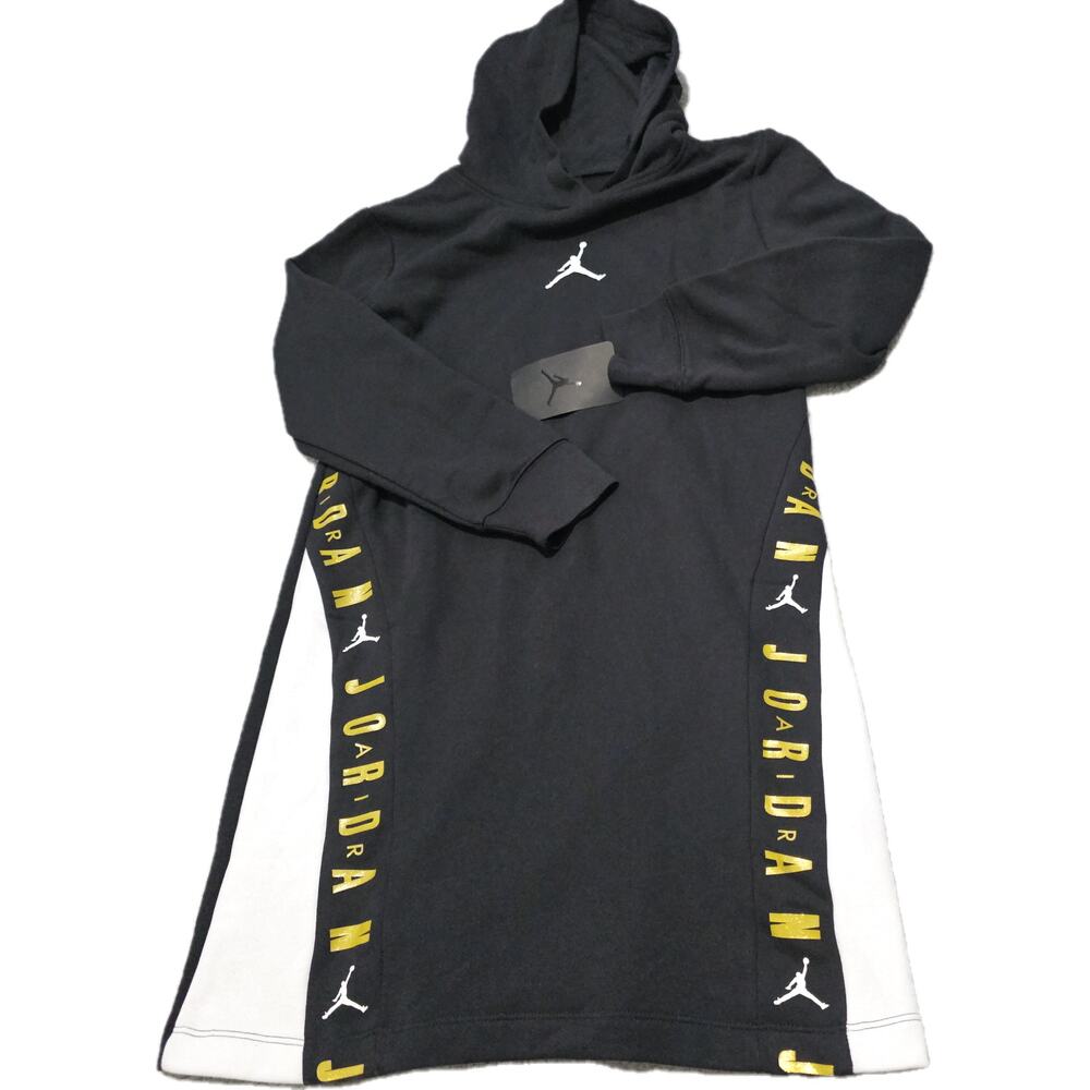 Jordan Girls Holiday Shine Glitter Hoodie Large Jumpman Pullover Youth L 12–13